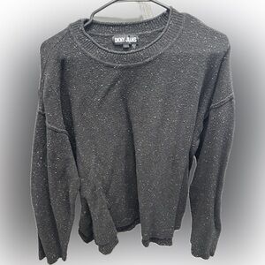 DKNY Jeans Women’s Black Speckled Pullover Sweater